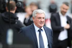 Steve Bruce at St James's Park in October.