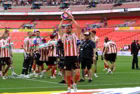 Bailey Wright after winning the League One play-off final at Wembley. Picture by FRANK REID