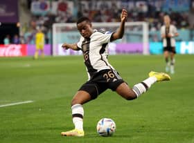 Newcastle United target Youssoufa Mokouko featured for Germany at the Qatar World Cup (Photo by Alexander Hassenstein/Getty Images)