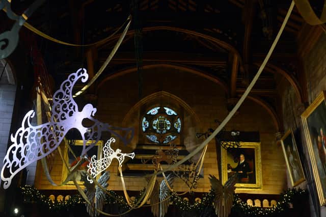 Saints & Angels Christmas event at Bamburgh Castle.