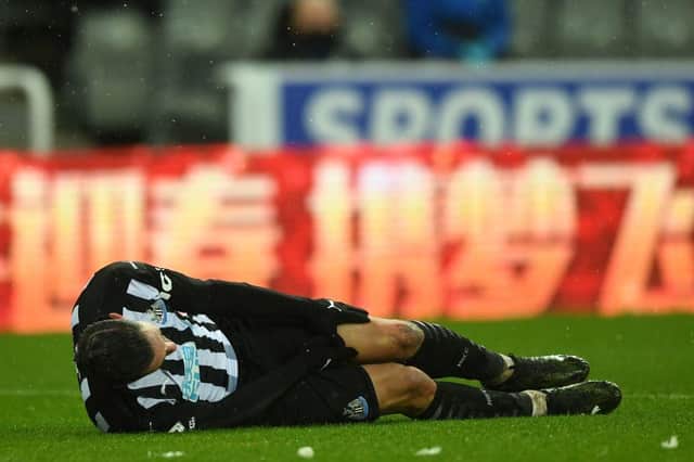 Newcastle United defender Fabian Schar is edging closer to a return from injury. (Photo by GARETH COPLEY/POOL/AFP via Getty Images)