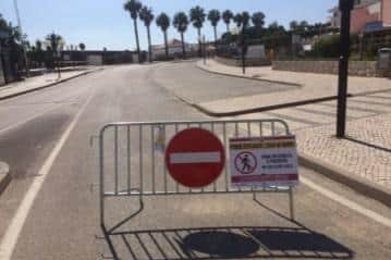 Lockdown measures in Portimao. Photo credit: Peter Taylor