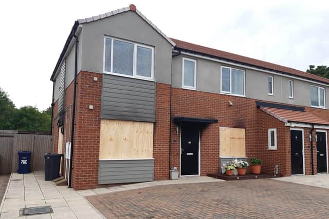 Tributes have been left after a man was pronounced dead at the scene of a fire in Jarrow.