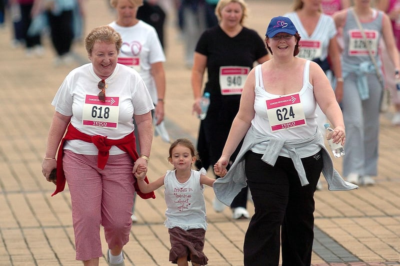 Runners of all ages enjoy the Race For Life as this 2007 photo shows.