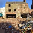 Demolition works on East Street, South Shields.