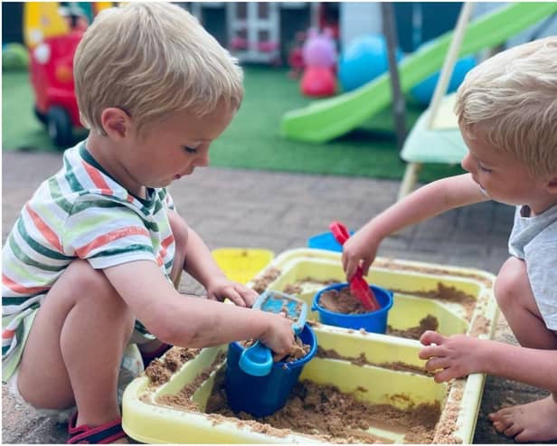 Identical twins Michael and Jaxon Parker were diagnosed with autism in March 2020.
Photo by Lisa Parker.