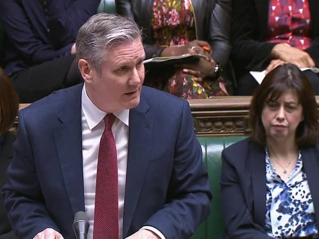 Labour leader Sir Keir Starmer speaks during Prime Minister's Questions in the House of Commons, London. Picture date: Wednesday February 21, 2024. PA Photo. See PA story POLITICS PMQs. Photo credit should read: House of Commons/UK Parliament/PA Wire