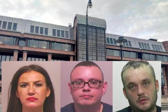 The trio appeared before Newcastle Crown Court.