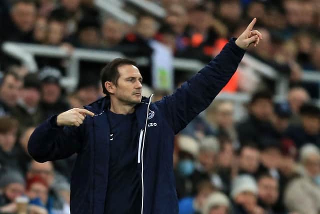 Everton manager Frank Lampard  (Photo by LINDSEY PARNABY/AFP via Getty Images)