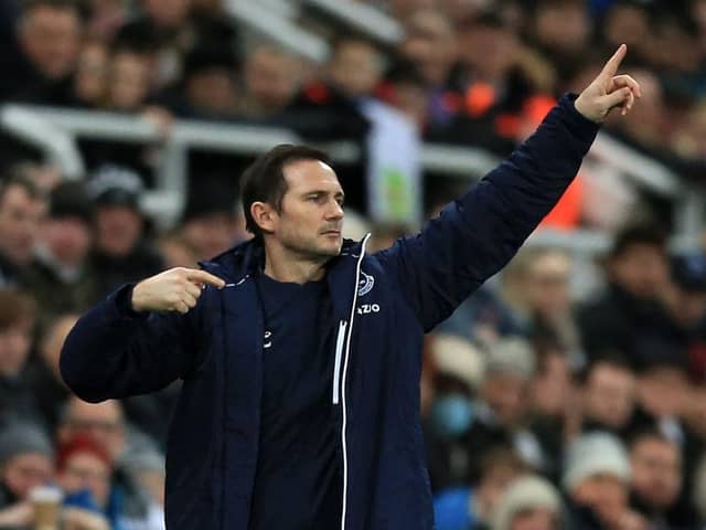 Everton manager Frank Lampard  (Photo by LINDSEY PARNABY/AFP via Getty Images)