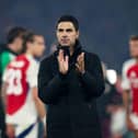 Mikel Arteta following Arsenal’s defeat v PSG. 