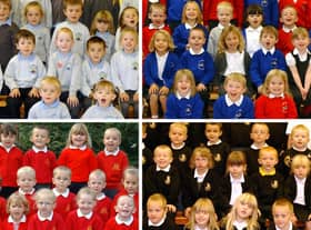 Enjoying their first days at school. See if you can spot a familiar face.