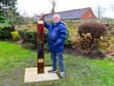 The new memorial in Hebburn Cemetery