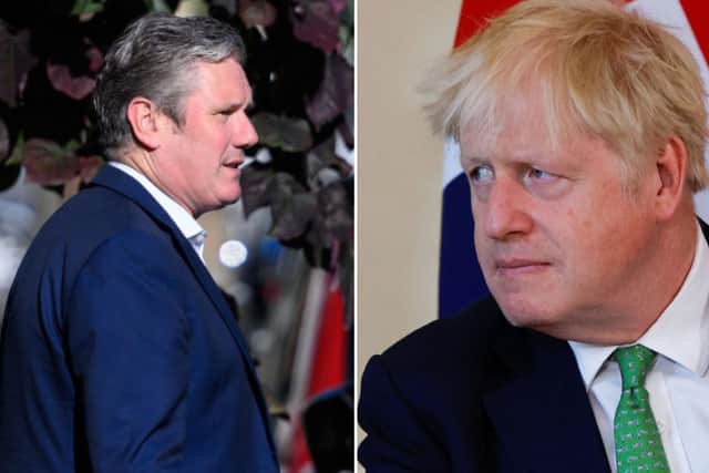 Labour Party leader Sir Keir Starmer, left, and Prime Minister Boris Johnson. Pictures: Getty Images.