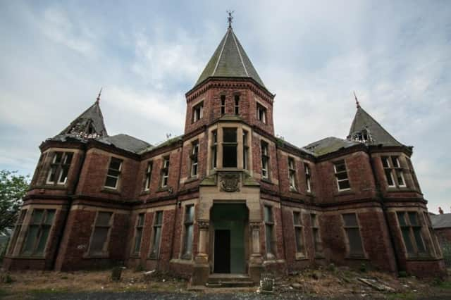 The former asylum looked creepy in its ruined state before being demolished.