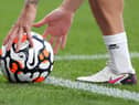Nike Strike Aerowsculpt Official Premier League match ball. (Photo by Lewis Storey/Getty Images)