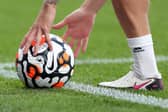 Nike Strike Aerowsculpt Official Premier League match ball. (Photo by Lewis Storey/Getty Images)