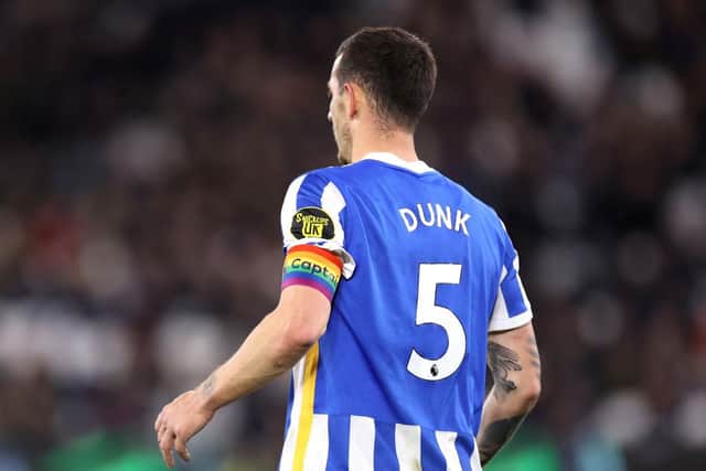 Brighton Captain Lewis Dunk has also been tipped for a move to Newcastle United by Jenas (Photo by Alex Pantling/Getty Images)