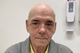 Alfie Thompson, from Gateshead, shows it's never too late to quit smoking.