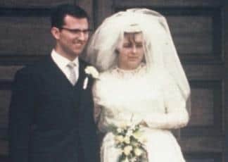 Michael and his wife Sheila on their wedding day in 1965.