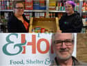 Angie Comerford, co-founder of Hebburn Helps (above); Hospitality and Hope CEO, Brian Thomas (below)