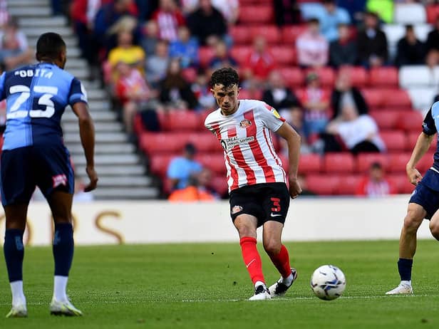 Sunderland's Tom Flanagan, left, watched by Wycombe's Anis Mehmeti, has started the season in superb form.