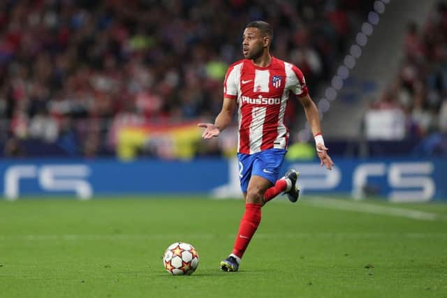 Atletico Madrid's Renan Lodi has been touted as a potential alternative to Matt Targett (Photo by Gonzalo Arroyo Moreno/Getty Images)