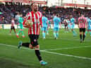 Brentford midfielder Christian Eriksen (Photo by Marc Atkins/Getty Images)