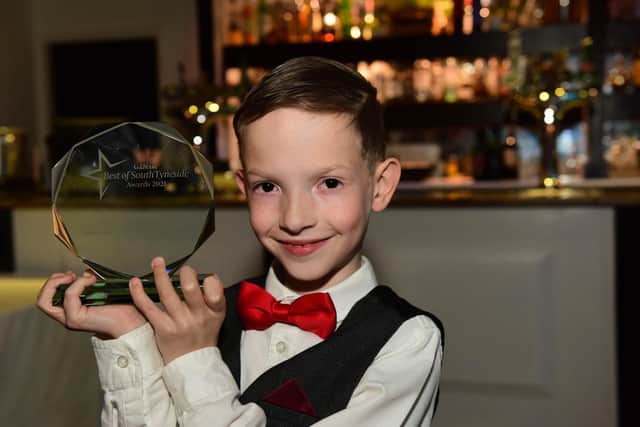 Jack with his Best of South Tyneside Award trophy last year.