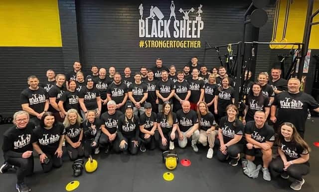 Black Sheep Fitness Academy members raise £15,000 in memory of Allan Stone.