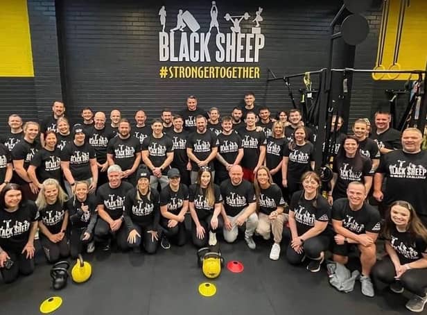 Black Sheep Fitness Academy members raise £15,000 in memory of Allan Stone.