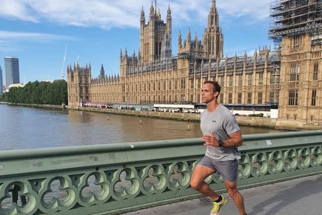 Paul Minter who is planning a 5,800 mile charity run.