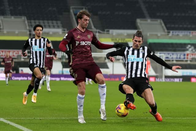 Patrick Bamford has admitted his excitement about playing at a full St James's Park on Friday night. (Photo by Lee Smith - Pool/Getty Images).