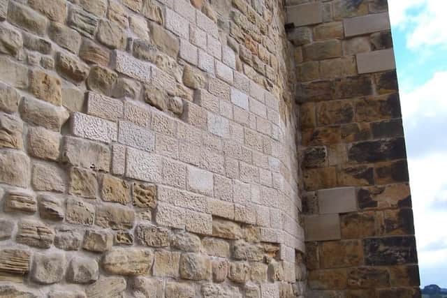 New stonework at Alnwick Castle.
