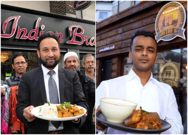 Indian Brasserie owner Habibur Rahman (left) and Dehli 6 owner Shah Lalon Amin have urged people to support their local restaurants.
