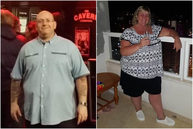 Graeme and Diane Everett before their weight loss.