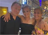 Rock legend John Miles, alongside his daughter Tanya and wife Eileen.