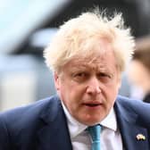 Prime Minister Boris Johnson arriving at a Service of Thanksgiving for Prince Philip, Duke of Edinburgh