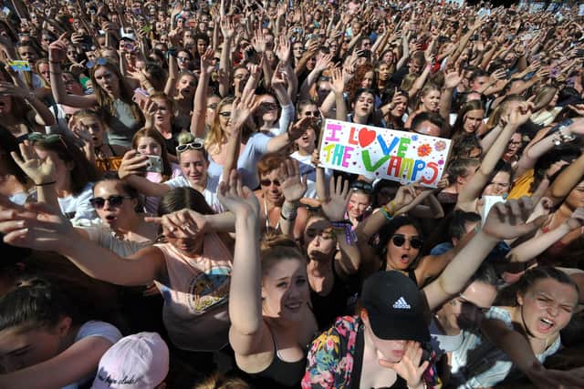 Crowds in Bents Park enjoying South Tyneside Festival in 2018.