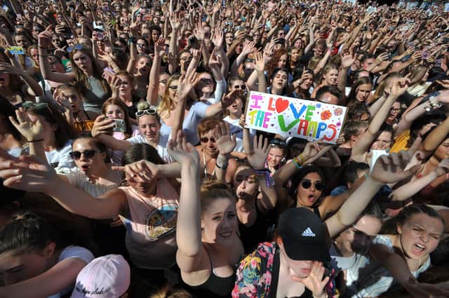 Crowds in Bents Park enjoying South Tyneside Festival in 2018.