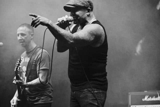 Crashed Out's vocalist, Chris Wright, also owns the Viking Tattoo Studio in Jarrow