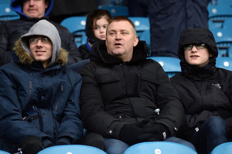 Wednesdayites watch their side take on Reading at Hillsborough last February.