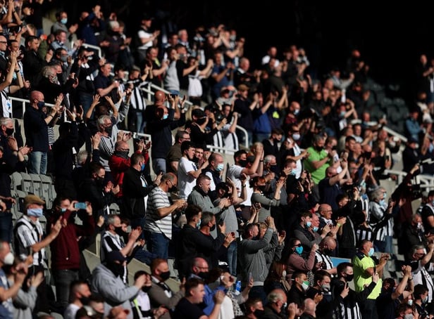 A group of Newcastle United fans are preparing for a trip to the capital. (Photo by Alex Pantling/Getty Images)