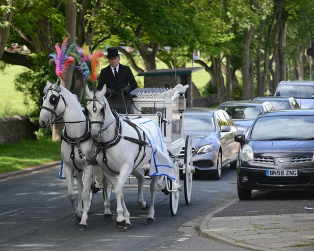 The funeral of Robbie Elliott, three, was held at St Mark & St Cuthbert's Church in South Shields.