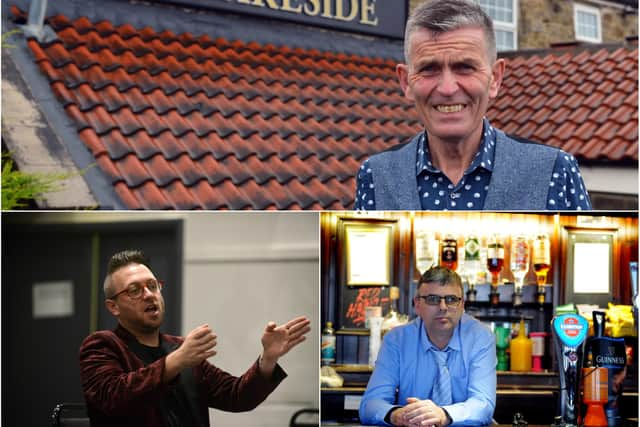 Lakeside Inn manager, Carl Mowatt (above); Ziggy's Bar owner, Stephen Sullivan (below, left); Lee Hughes, of the Red Hackle pub in Jarrow (below, right)