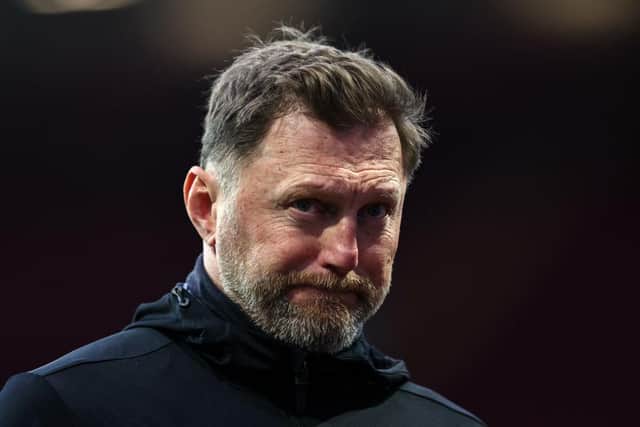 Ralph Hasenhuttl manager of Southampton during the Premier League match between Aston Villa and Southampton at Villa Park on March 5, 2022 in Birmingham, United Kingdom. (Photo by Marc Atkins/Getty Images)
