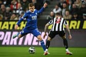 Leicester City midfielder Harvey Barnes in action against Newcastle United (Photo by PAUL ELLIS/AFP via Getty Images)