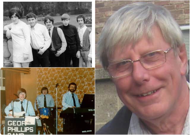Geoff Phillips loved music, led a dance band and had a passion for nostalgia, has died at the age of 73.