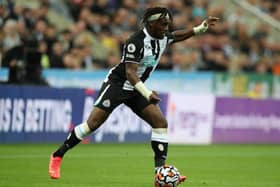 Allan Saint-Maximin has been included in Alan Shearer's Premier League Team of the Week. (Photo by Ian MacNicol/Getty Images).