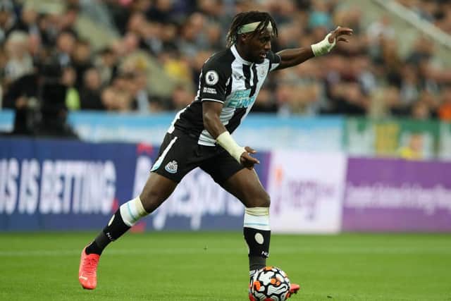 Allan Saint-Maximin has been included in Alan Shearer's Premier League Team of the Week. (Photo by Ian MacNicol/Getty Images).